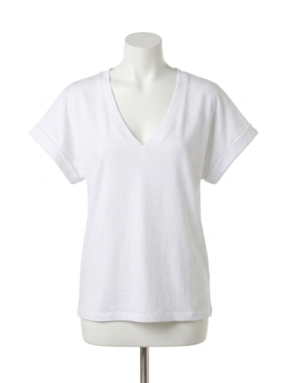 NEW NATION LTD stevie short sleeve top in optic white